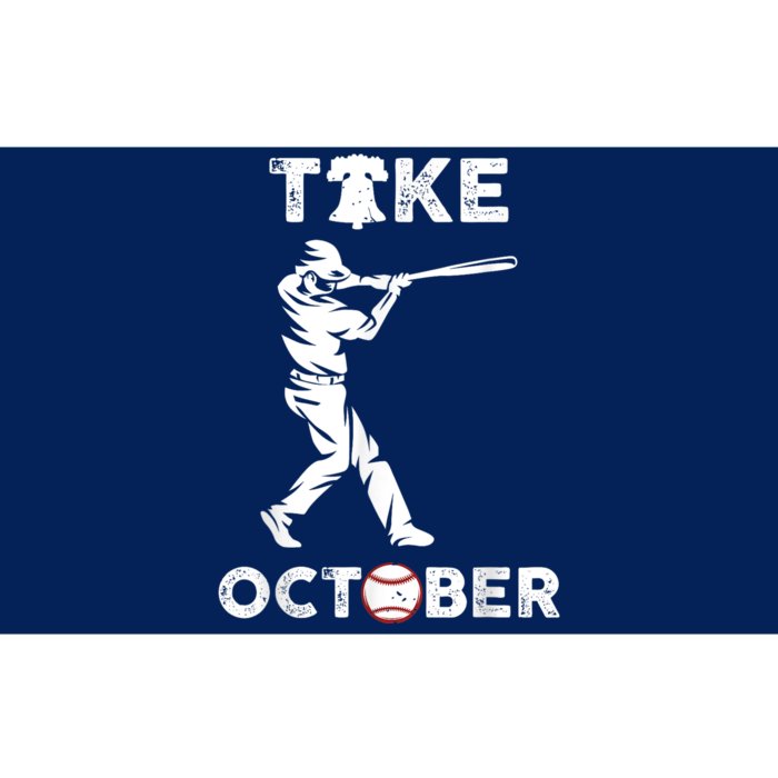 Vintage Philly_ Take October Philadelphia Red October Bumper Sticker