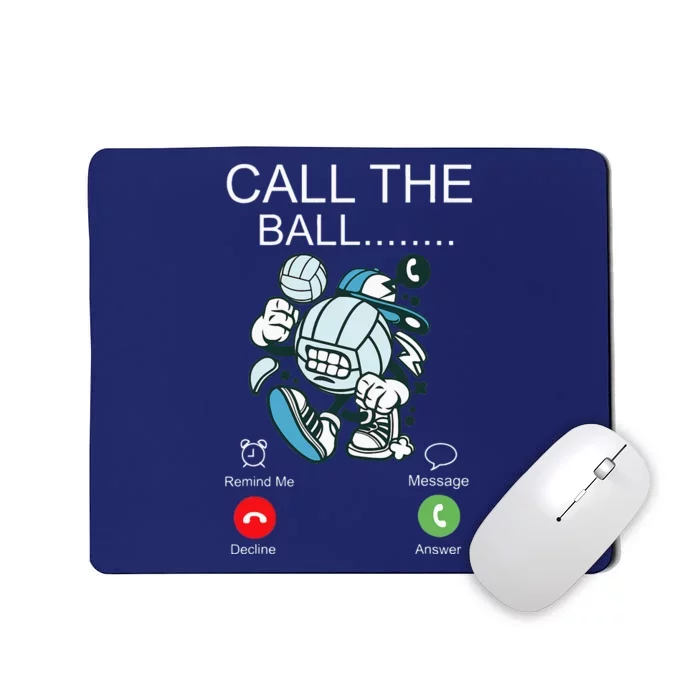 Volleyball Player Team Phone Display Call The Ball Mousepad