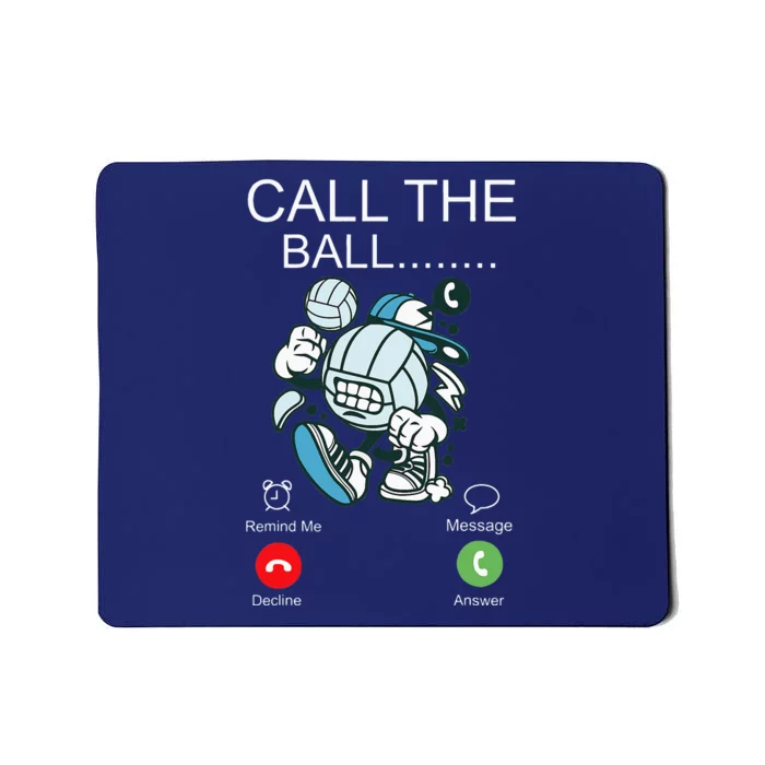 Volleyball Player Team Phone Display Call The Ball Mousepad