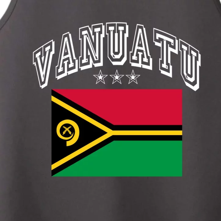 Vanuatu Patriotic Throwback Flag Souvenir Gift Performance Tank