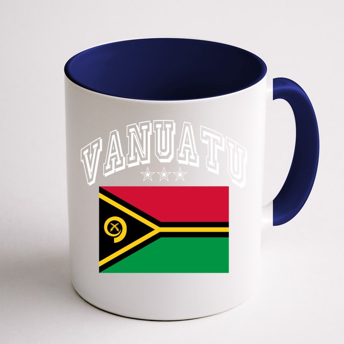 Vanuatu Patriotic Throwback Flag Souvenir Gift Front & Back Coffee Mug