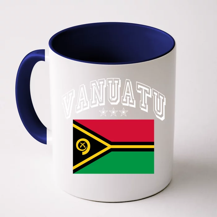 Vanuatu Patriotic Throwback Flag Souvenir Gift Front & Back Coffee Mug