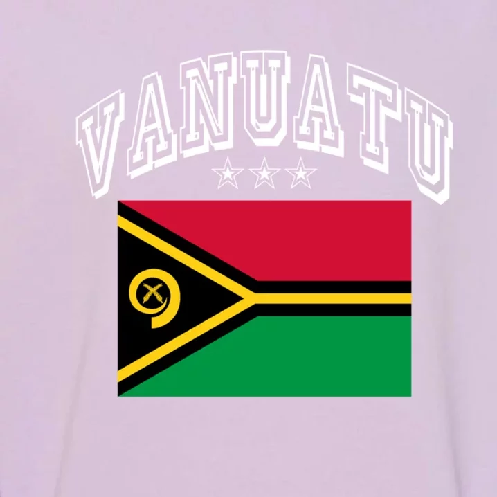 Vanuatu Patriotic Throwback Flag Souvenir Gift Garment-Dyed Sweatshirt