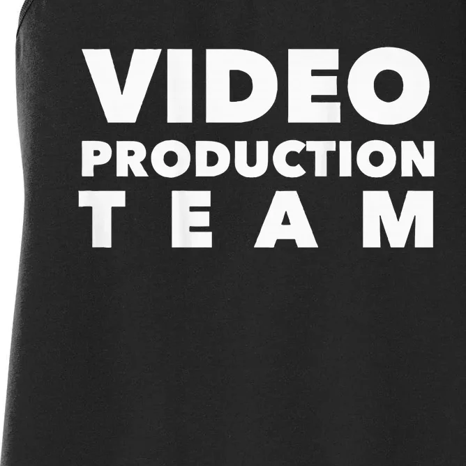 Video Production Team Women's Racerback Tank