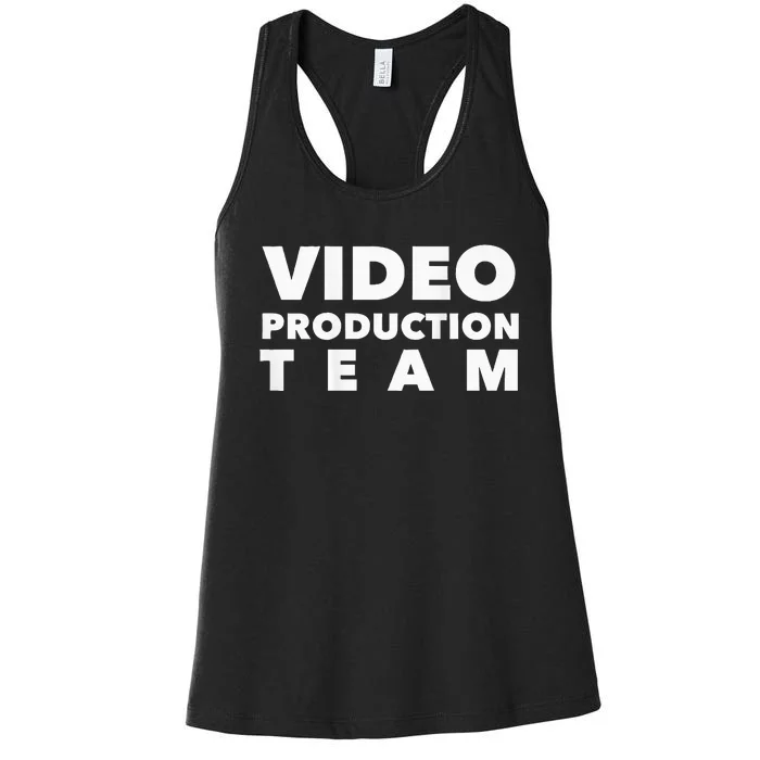 Video Production Team Women's Racerback Tank