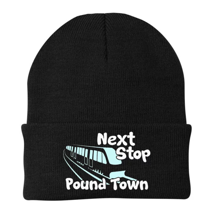 Visit Pound Town Funny Adult Sexual Humor Knit Cap Winter Beanie