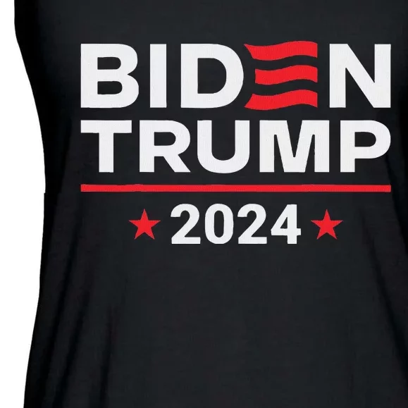 Vice President Trump Harris Biden Meme 2024 Design Ladies Essential Flowy Tank