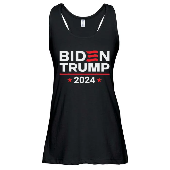 Vice President Trump Harris Biden Meme 2024 Design Ladies Essential Flowy Tank