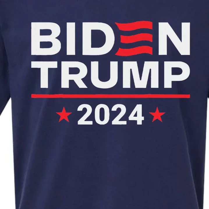 Vice President Trump Harris Biden Meme 2024 Design Sueded Cloud Jersey T-Shirt