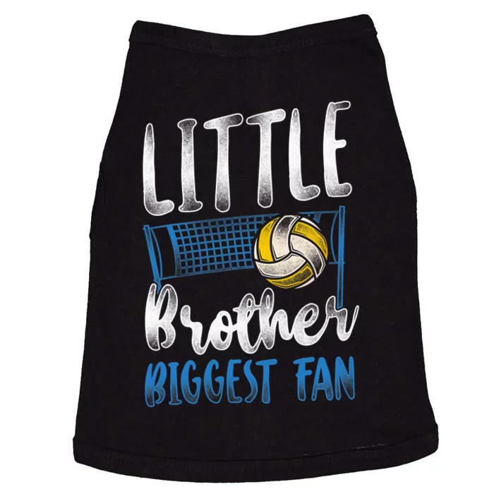 Volleyball Player Team Brother Vintage Little Brother Doggie Tank