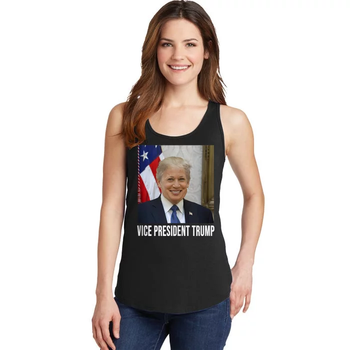 Vice President Trump Funny Biden Ladies Essential Tank