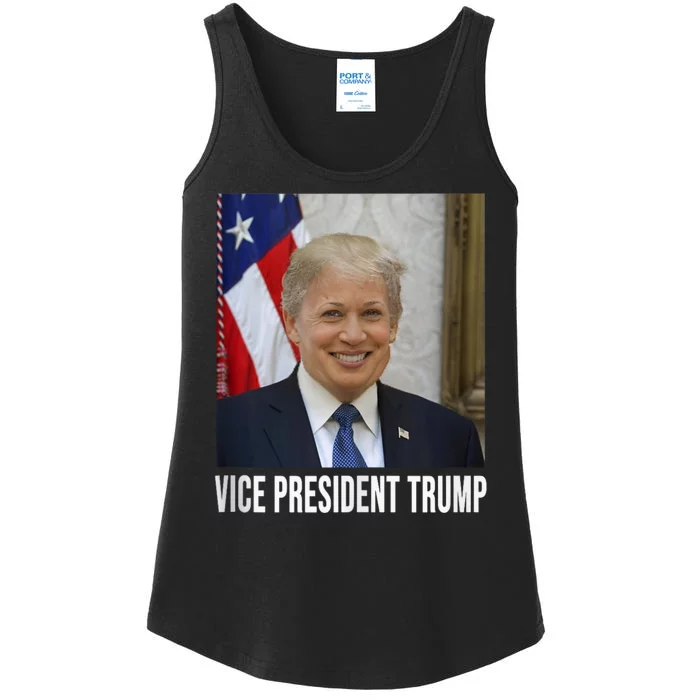 Vice President Trump Funny Biden Ladies Essential Tank