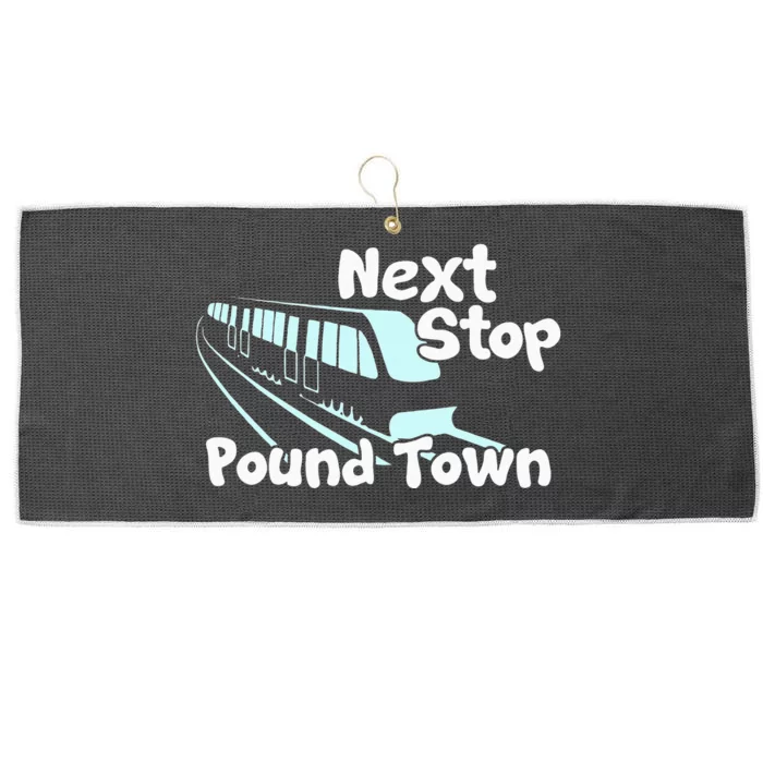 Visit Pound Town Funny Adult Sexual Humor Large Microfiber Waffle Golf Towel