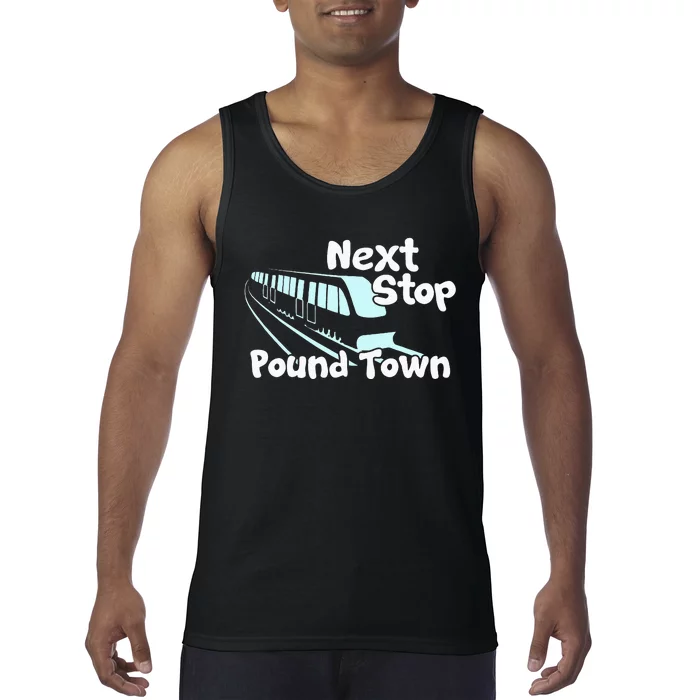 Visit Pound Town Funny Adult Sexual Humor Tank Top