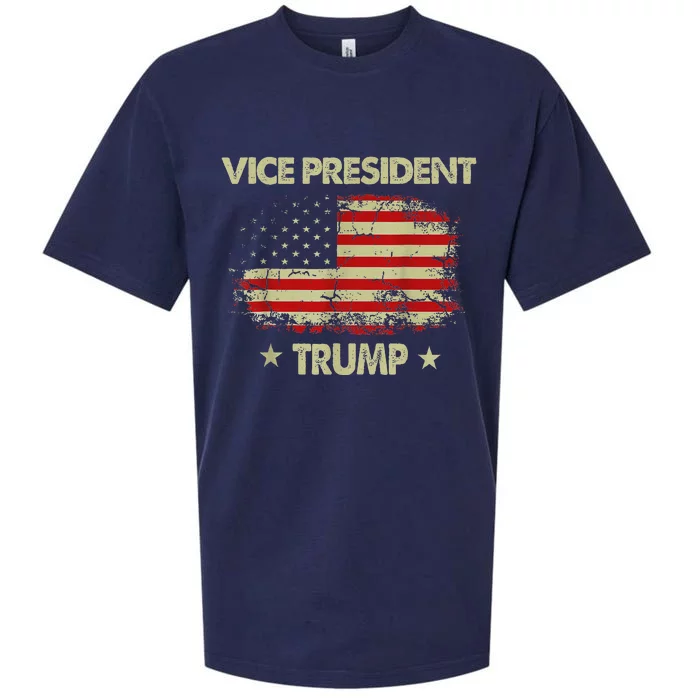 Vice President Trump Funny Election 2024 Design Sueded Cloud Jersey T-Shirt