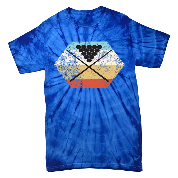 Vintage Pool Table Billiards Cute Gift Tie-Dye T-Shirt