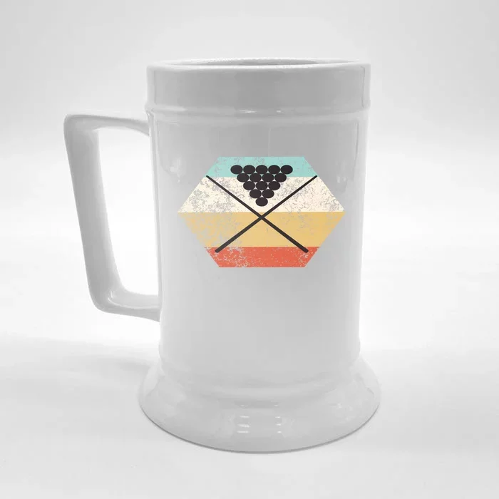 Vintage Pool Table Billiards Cute Gift Front & Back Beer Stein