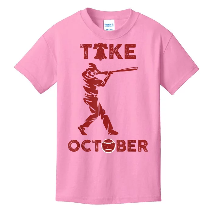 Vintage Philly_ Take October Philadelphia Red October Kids T-Shirt