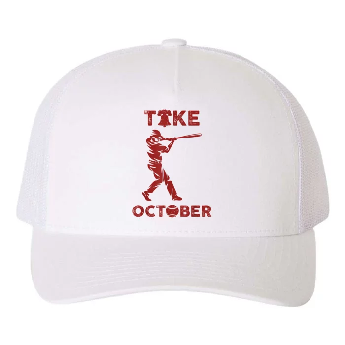 Vintage Philly_ Take October Philadelphia Red October Yupoong Adult 5-Panel Trucker Hat