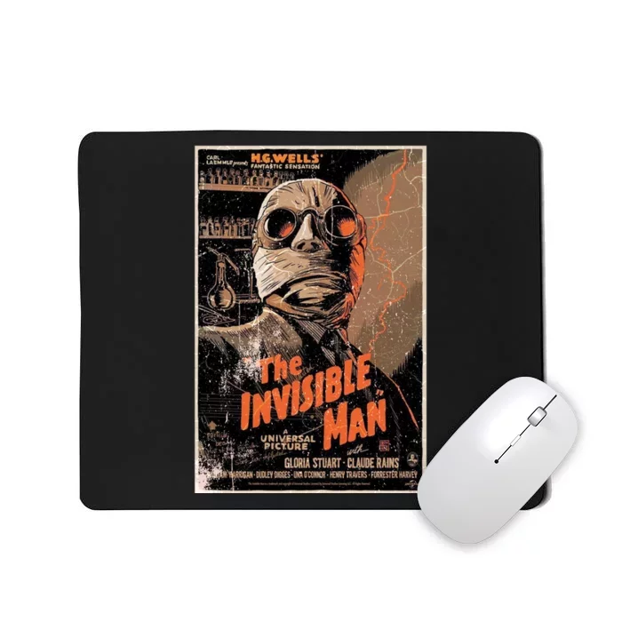 Vintage Poster The Invisible Man Mousepad