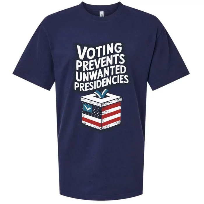 Voting Prevents Unwanted Presidencies Us Election Voter Ballot Democracy Politic Sueded Cloud Jersey T-Shirt