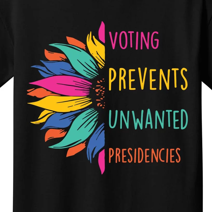 Voting Prevents Unwanted Presidencies Kids T-Shirt