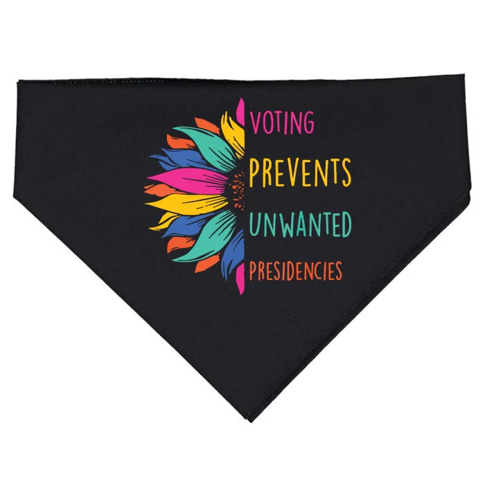 Voting Prevents Unwanted Presidencies USA-Made Doggie Bandana