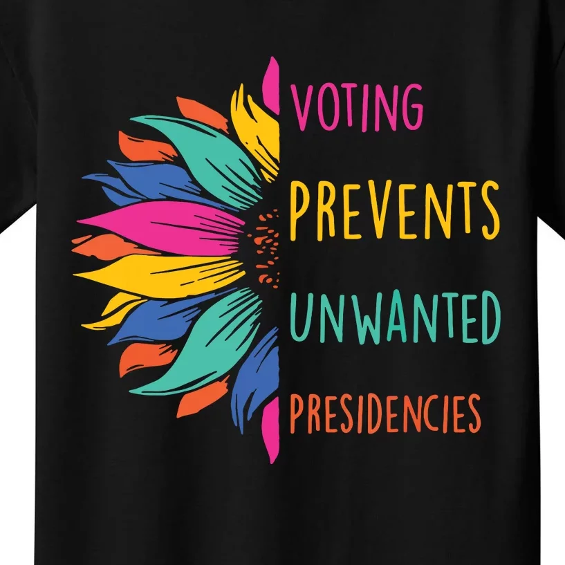 Voting Prevents Unwanted Presidencies Kids T-Shirt