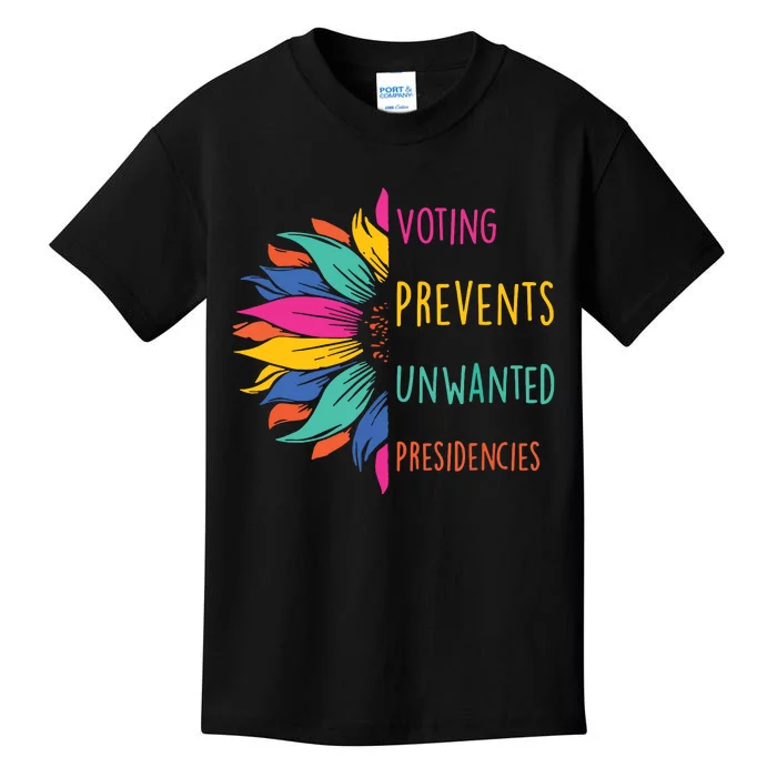 Voting Prevents Unwanted Presidencies Kids T-Shirt