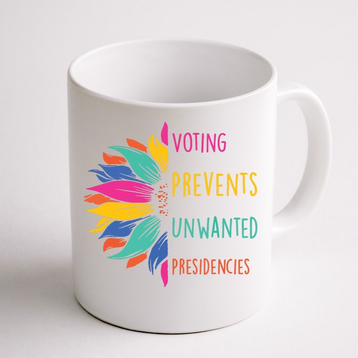 Voting Prevents Unwanted Presidencies Front & Back Coffee Mug