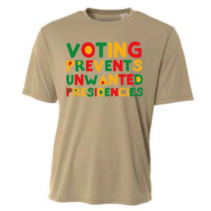 Voting Prevents Unwanted Presidencies Cooling Performance Crew T-Shirt