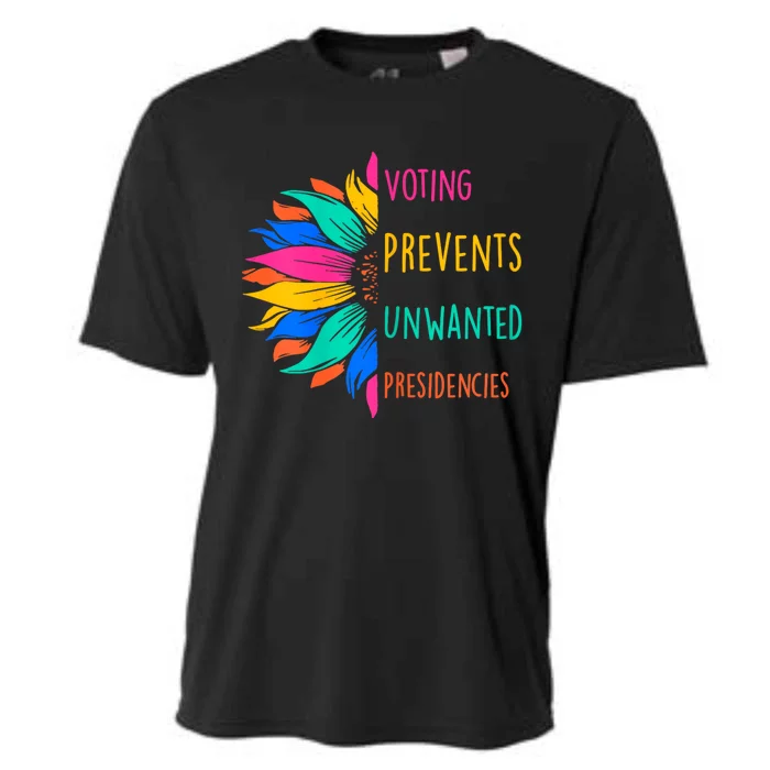 Voting Prevents Unwanted Presidencies Sunflower Cooling Performance Crew T-Shirt