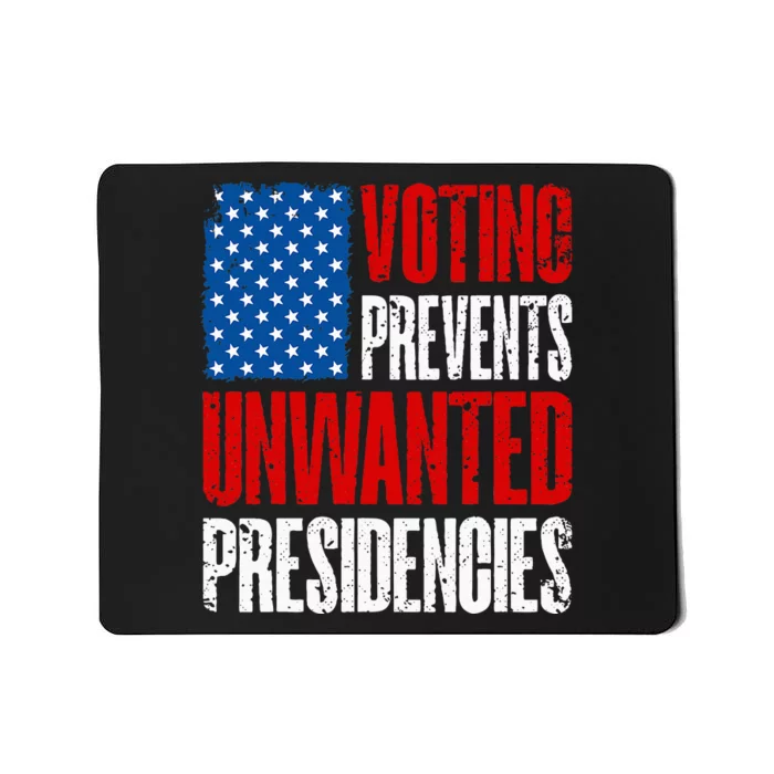 Voting Prevents Unwanted Presidencies America 2024 Vintage Mousepad