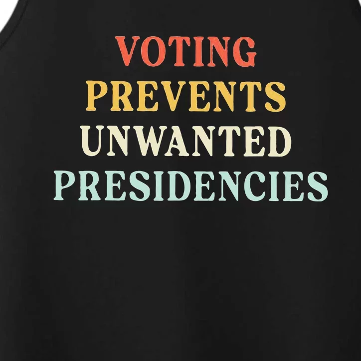 Voting Prevents Unwanted Presidencies Performance Tank