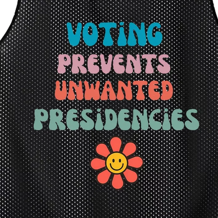 Voting Prevents Unwanted Presidencies Mesh Reversible Basketball Jersey Tank