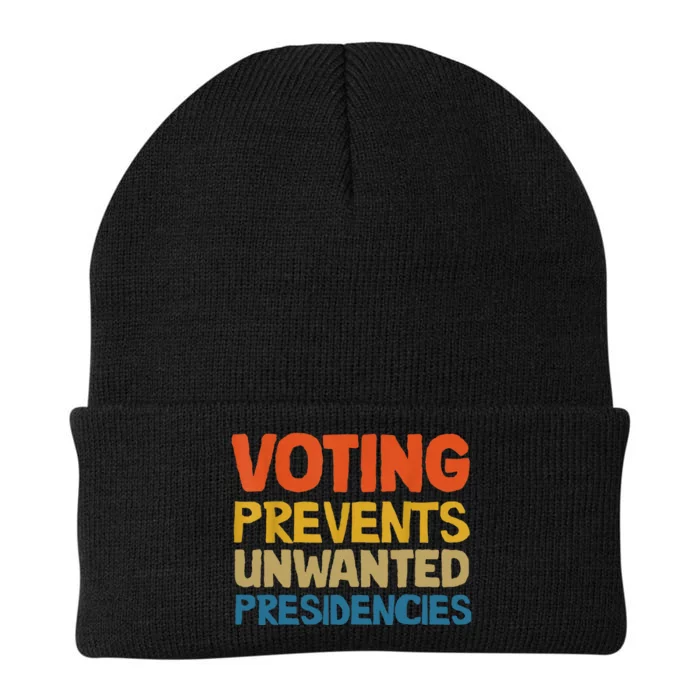 Voting Prevents Unwanted Presidencies Knit Cap Winter Beanie