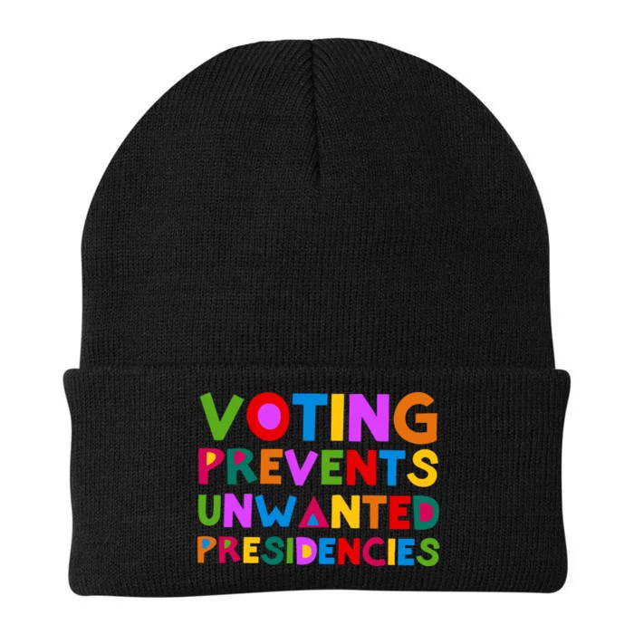 Voting Prevents Unwanted Presidencies Knit Cap Winter Beanie