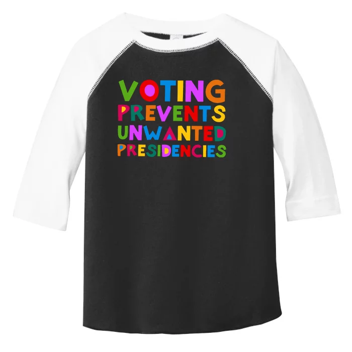 Voting Prevents Unwanted Presidencies Toddler Fine Jersey T-Shirt