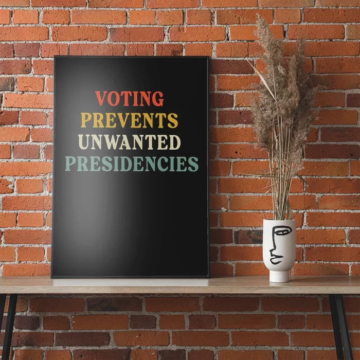 Voting Prevents Unwanted Presidencies Poster