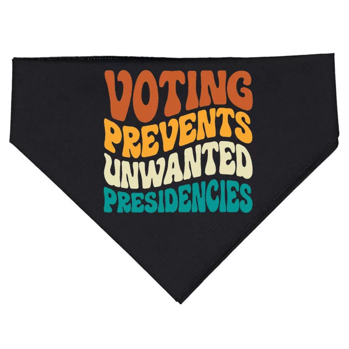 Voting Prevents Unwanted Presidencies USA-Made Doggie Bandana