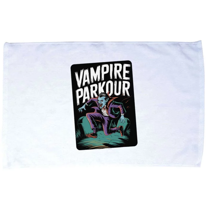 Vampire Parkour Urban Style Flow Athlete Halloween Microfiber Hand Towel