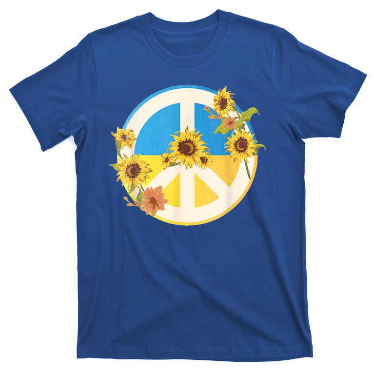 Vintage Peace Ukraine Sunflower T-Shirt