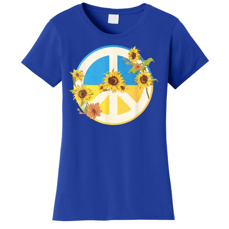 Vintage Peace Ukraine Sunflower Women's T-Shirt