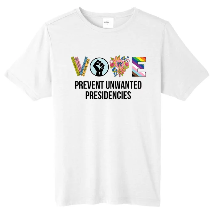 Voting Prevents Unwanted Presidencies Floral Us Flag ChromaSoft Performance T-Shirt