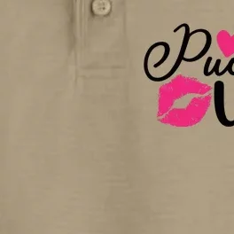 Valentine Pucker Up Dry Zone Grid Performance Polo