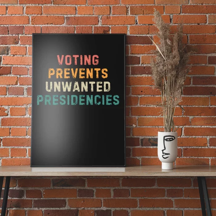 Voting Prevents Unwanted Presidencies Poster