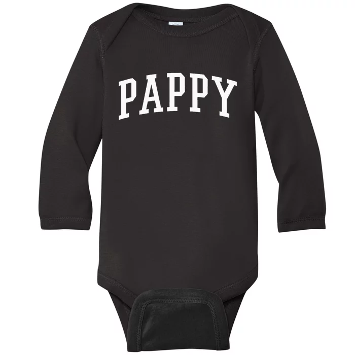 Varsity Pappy Baby Long Sleeve Bodysuit