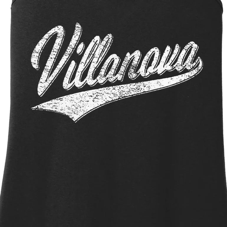 VILLANOVA PENNSYLVANIA VARSITY SCRIPT JERSEY STYLE Ladies Essential Tank