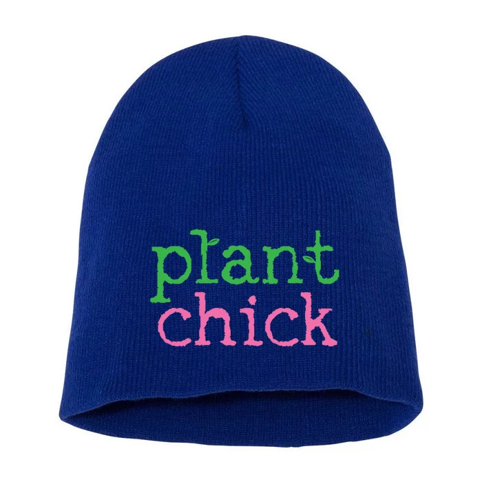 Vegan Plant Veganism Meaningful Gift Short Acrylic Beanie