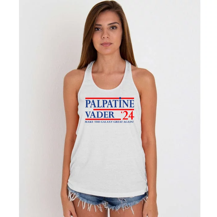 Vote Palpatine Vader In 2024 Women's Knotted Racerback Tank